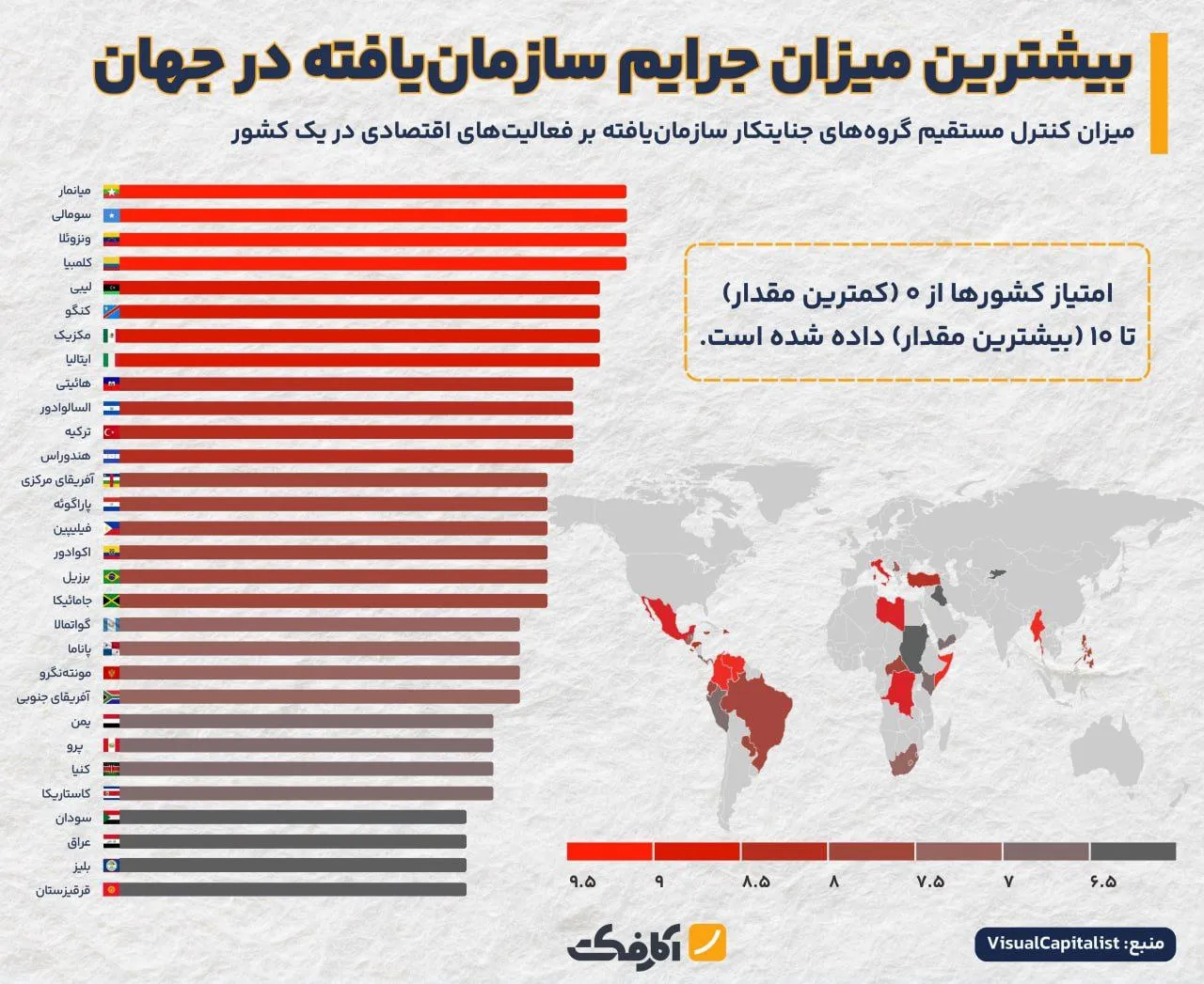 مافیا در کدام کشورها قوی‌تر عمل می‌کند؟