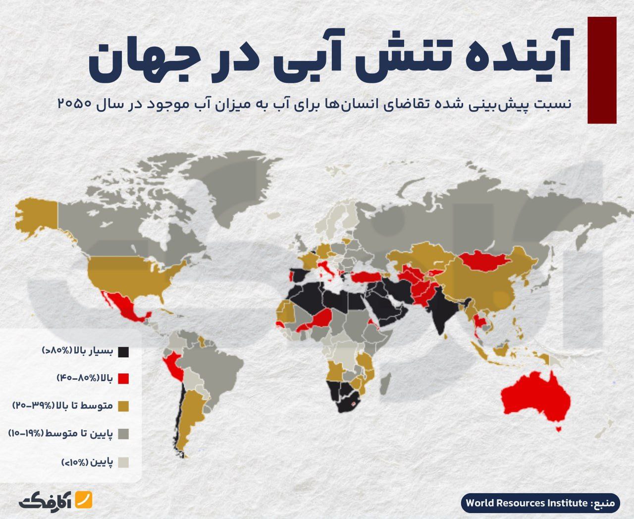 تنش آبی شدید؛ تهدیدی خاموش برای یک‌سوم جمعیت جهان!
