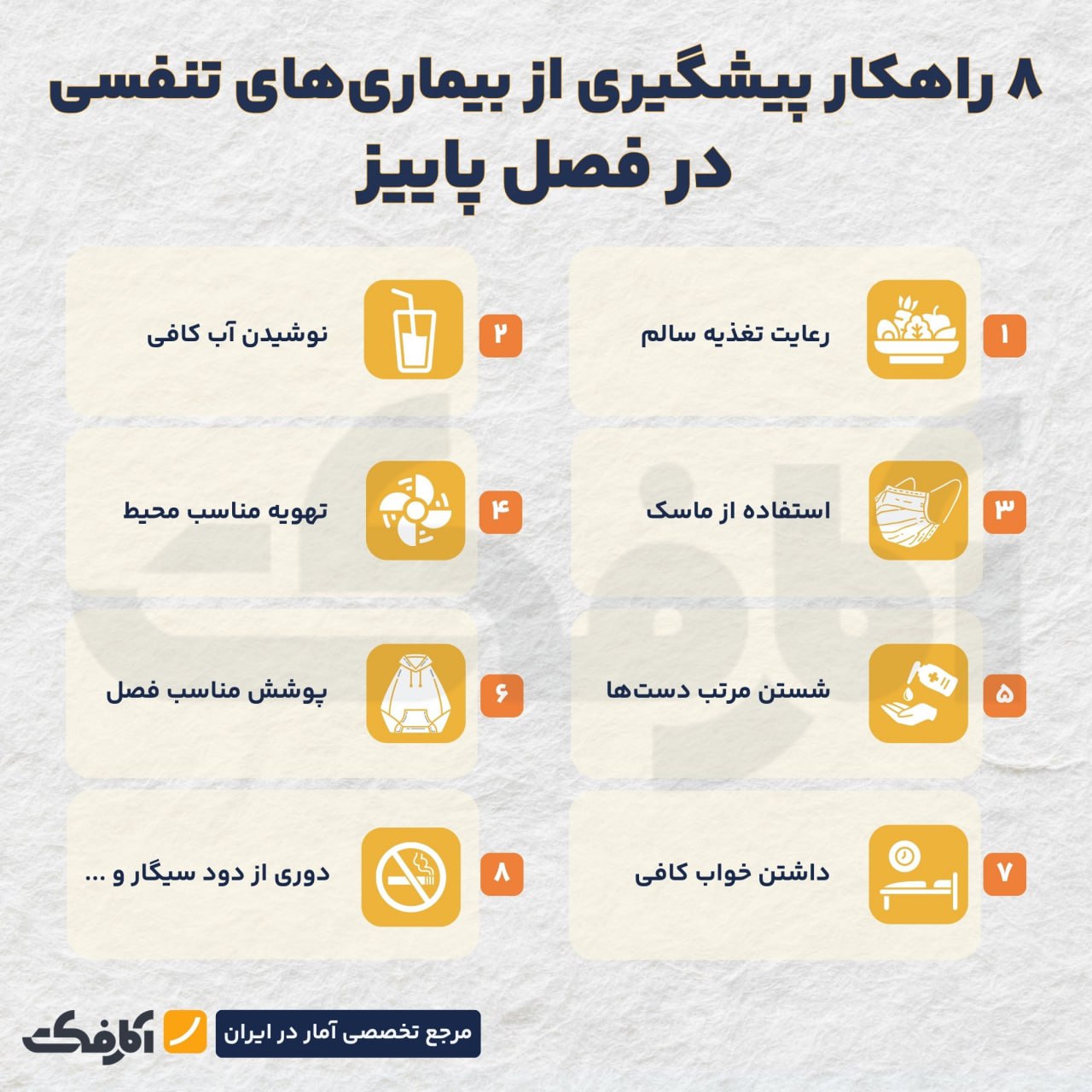 راهکارهای پیشگیری از بیماریهای تنفسی در فصل پاییز!