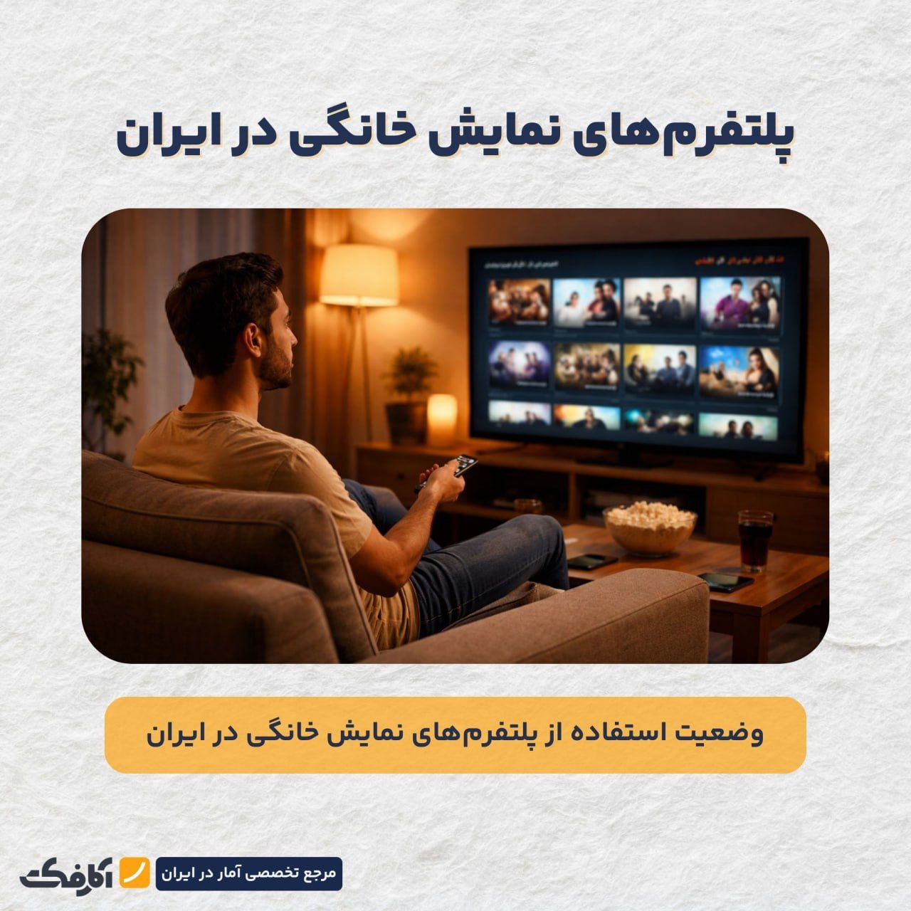 وضعیت استفاده از پلتفرم‌های نمایش خانگی در ایران